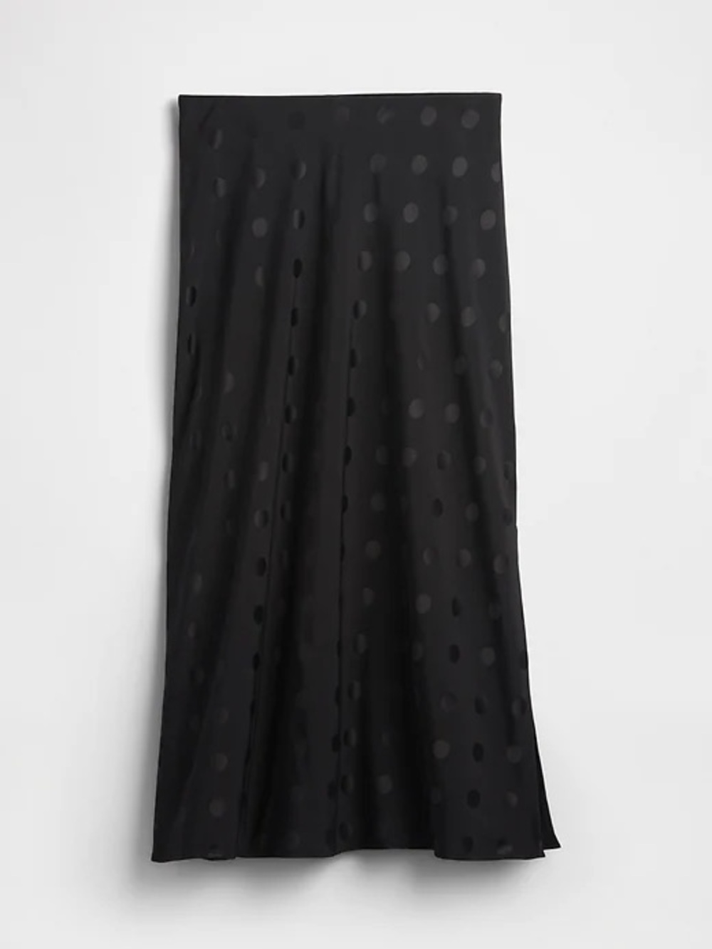 NWT GAP Black Polkadot Maxi Slip Skirt!